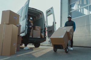 Industrial packaging materials protecting heavy equipment during transport